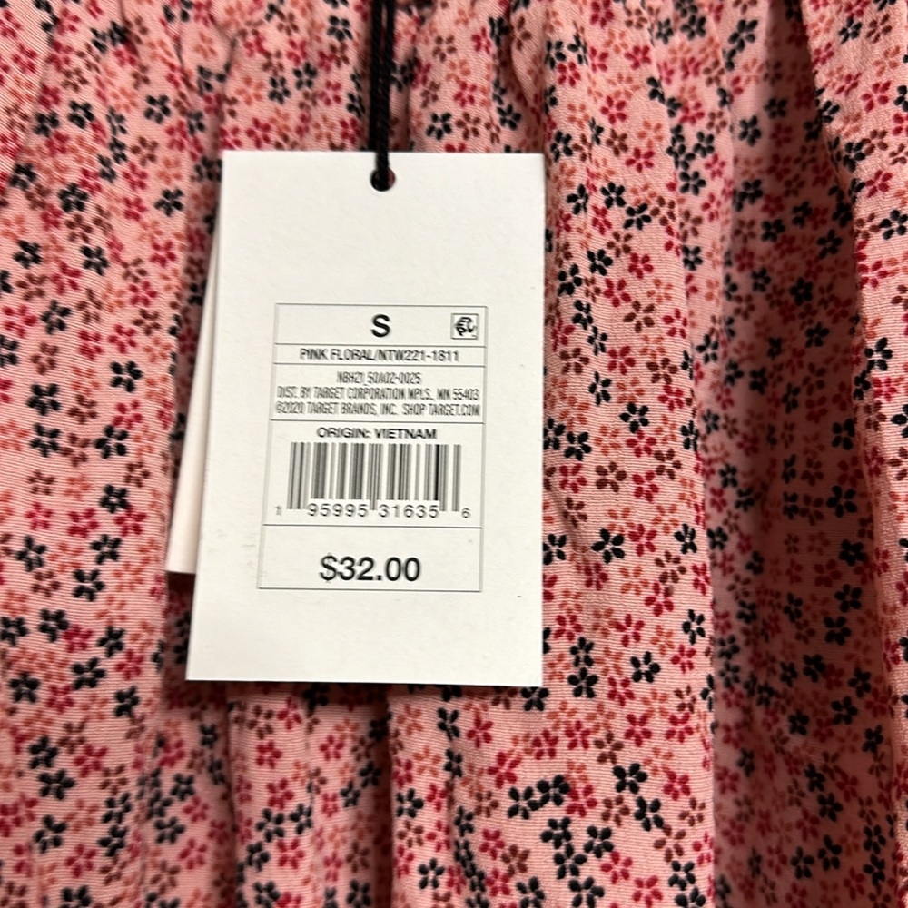 The Nines By Hatch | Floral Top Womens Pink Flutter Sleeves Maternity XS - Picture 4 of 4